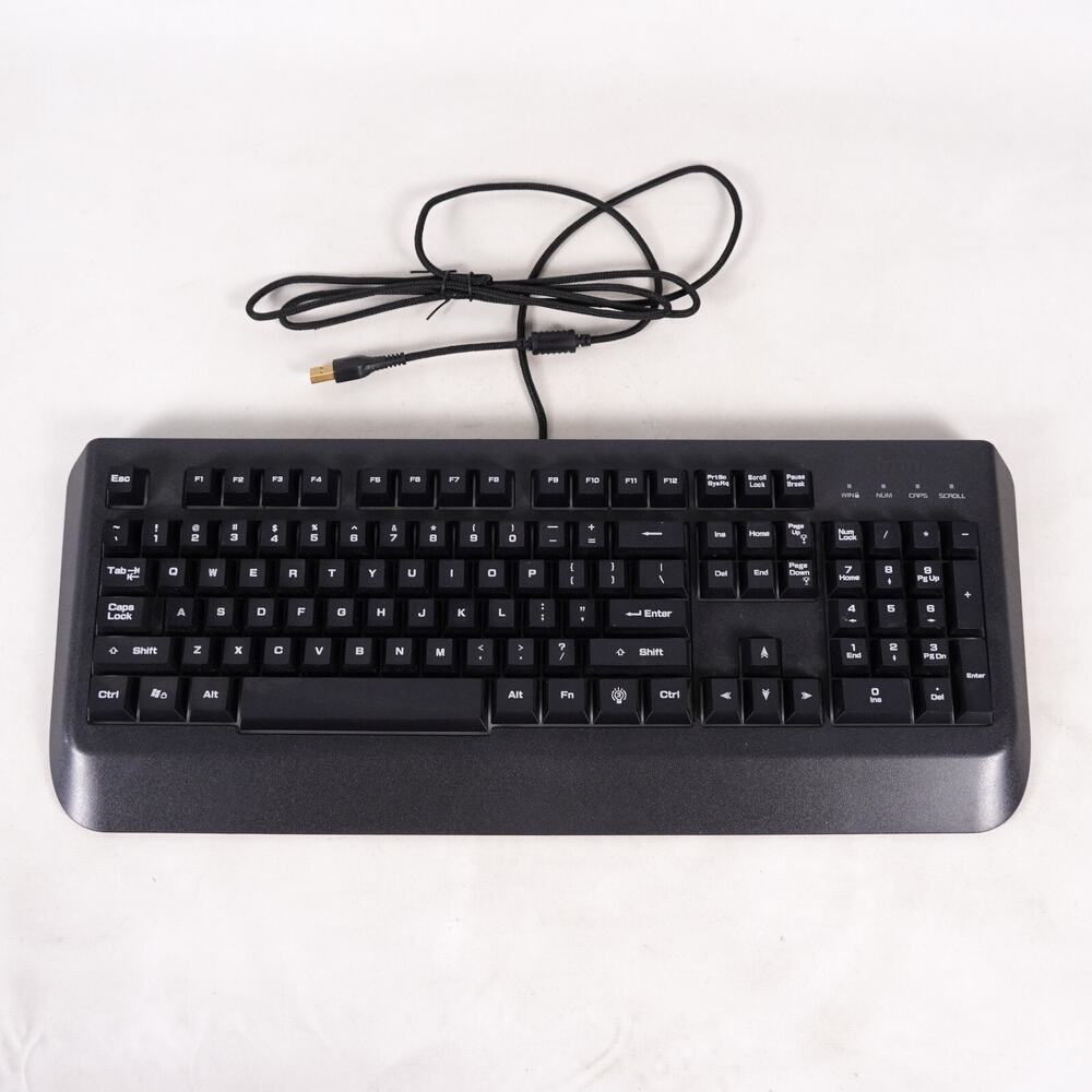 Onn RGB Mechanical Wired Gaming Keyboard Computer Keypad Input Black